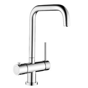 Elise 3-in-1 Boiling Water Tap with Black Tank - Angular Chrome