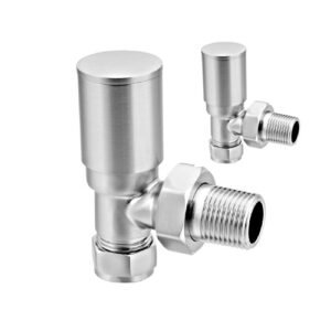 Portland Angled Brushed Valve